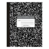 Composition Notebooks|Roaring Spring Paper Products 1-Subject Composition Notebooks, 8" x 10", Wide Ruled, 60 Sheets, Black (77505)