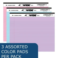 Notepads|Roaring Spring Paper Products Roaring Spring WIDE Landscape Notepad, College Ruled, 11