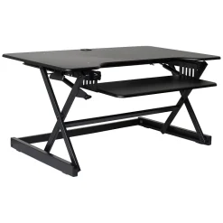 Standing Desks*Rocelco 40"W Manual Adjustable Standing Desk Converter, Black (R DADRB-40)