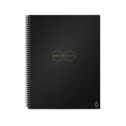 Notebooks|Rocketbook Core Smart Notebook, 8.5" x 11", Dot-Grid Ruled, 32 Pages, Black (EVR-L-RC-A-FR)