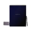 Notepads|Rocketbook Flip Smart Notepad, 8.5" x 11", Lined/Dot Grid Ruled, Blue, 16 Sheets/Pad (FLP-L-RC-CDF-FR)