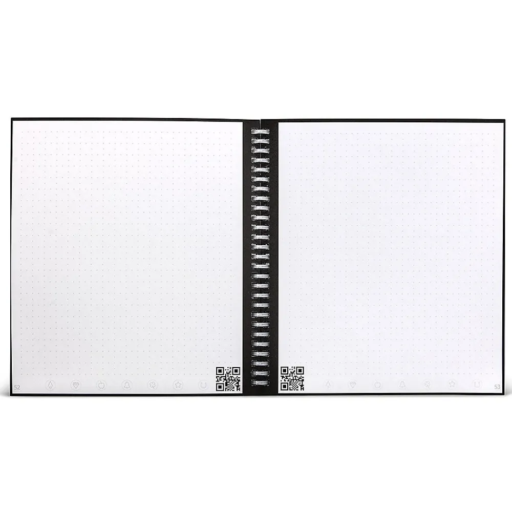 Notebooks|Rocketbook Wave 1-Subject Smart Notebook, 8.5" x 9.5", Dotted, 40 Sheets, Blue (WAV-S-K-A)