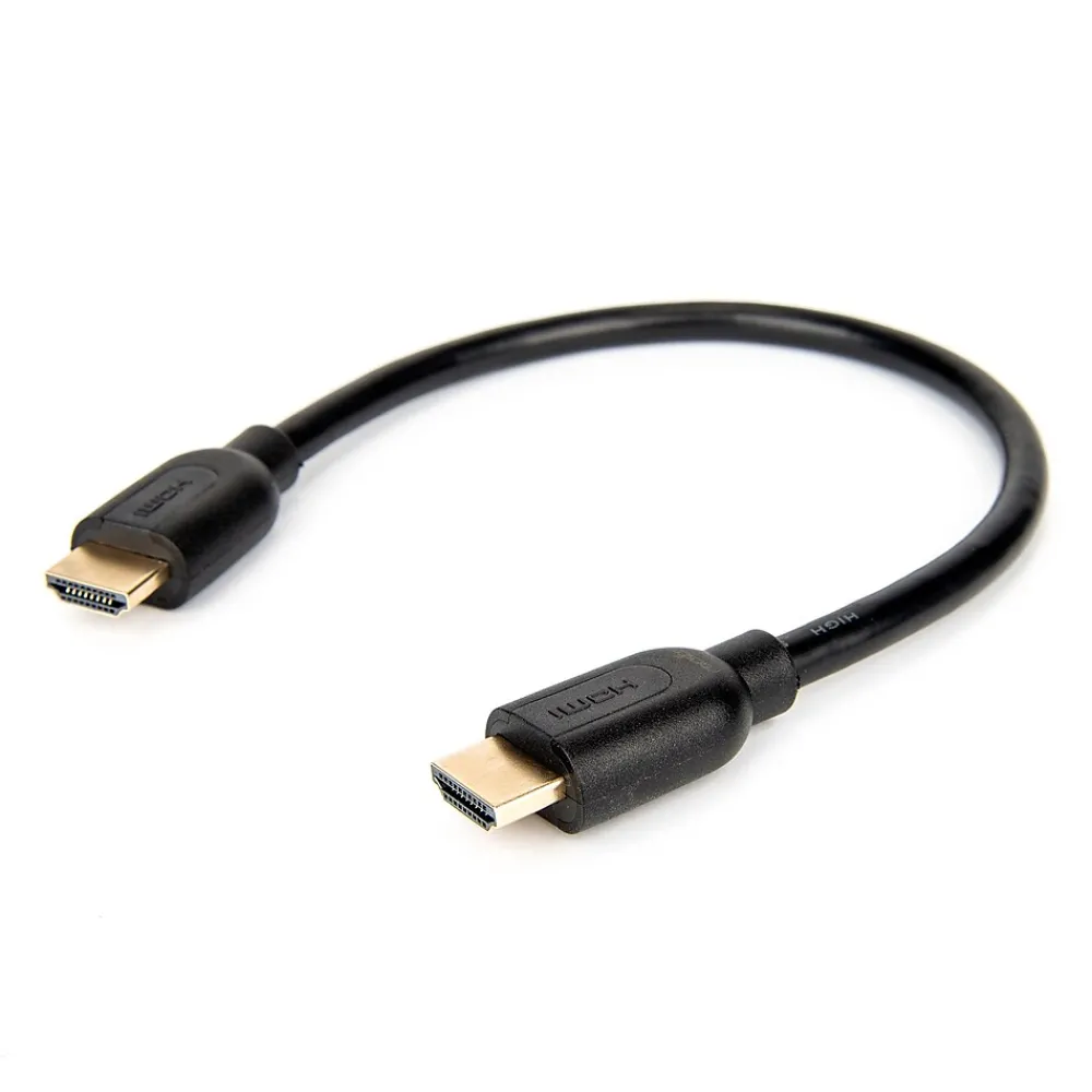 Rocstor Premium 1' HDMI Audio/Video Cable with Ethernet (Y10C156-B1)