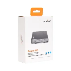 Hot Rocstor Rocpro P33 8TB External USB-Type-C Portable Hard Drive, Space Grey (GP3616-01)