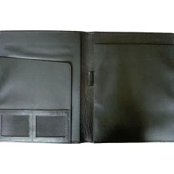 Leather Portfolio Case, Black (black no zipper)<Rogue Wallet Discount