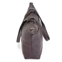 24-Hour Women's Travel Tote Bag in Colombian Leather (634-CAFE-VL)<Royce Leather Hot