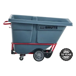 Rubbermaid Brute Heavy-Duty Tilt Truck, 0.5 Cu. Yd., Gray (2192465)