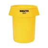 Brute Plastic Trash Can without Lid, 20 Gallons, Yellow (FG262000YEL)<Rubbermaid New