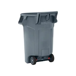 BRUTE Resin Trash Can, 44 Gallon, Gray (2131929)<Rubbermaid