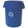 Commercial Brute Round Recycling Container, Blue, 44 Gal., (FG264307BLUE)<Rubbermaid Hot