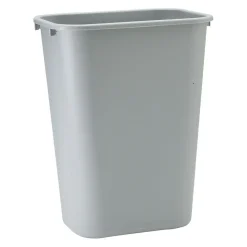 Commercial Deskside Plastic Wastebasket, 3.5 Gallon, Gray (FG295500GRAY)<Rubbermaid Clearance