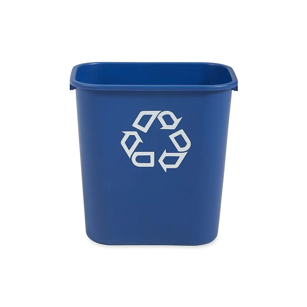 Commercial Products Plastic Container, 7 Gallon, Blue (FG295673BLUE)<Rubbermaid Clearance
