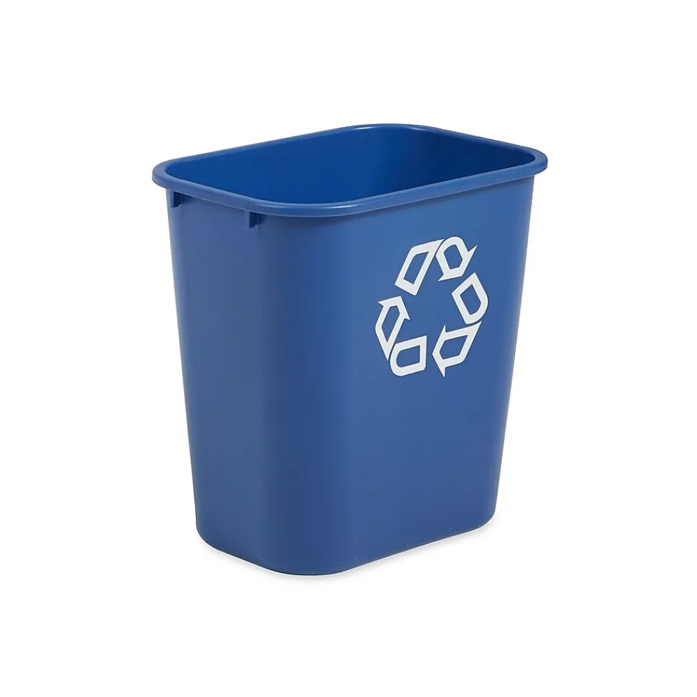 Commercial Products Plastic Container, 7 Gallon, Blue (FG295673BLUE)<Rubbermaid Clearance