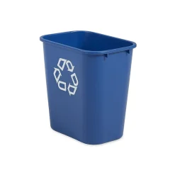 Commercial Products Plastic Container, 7 Gallon, Blue (FG295673BLUE)<Rubbermaid Clearance