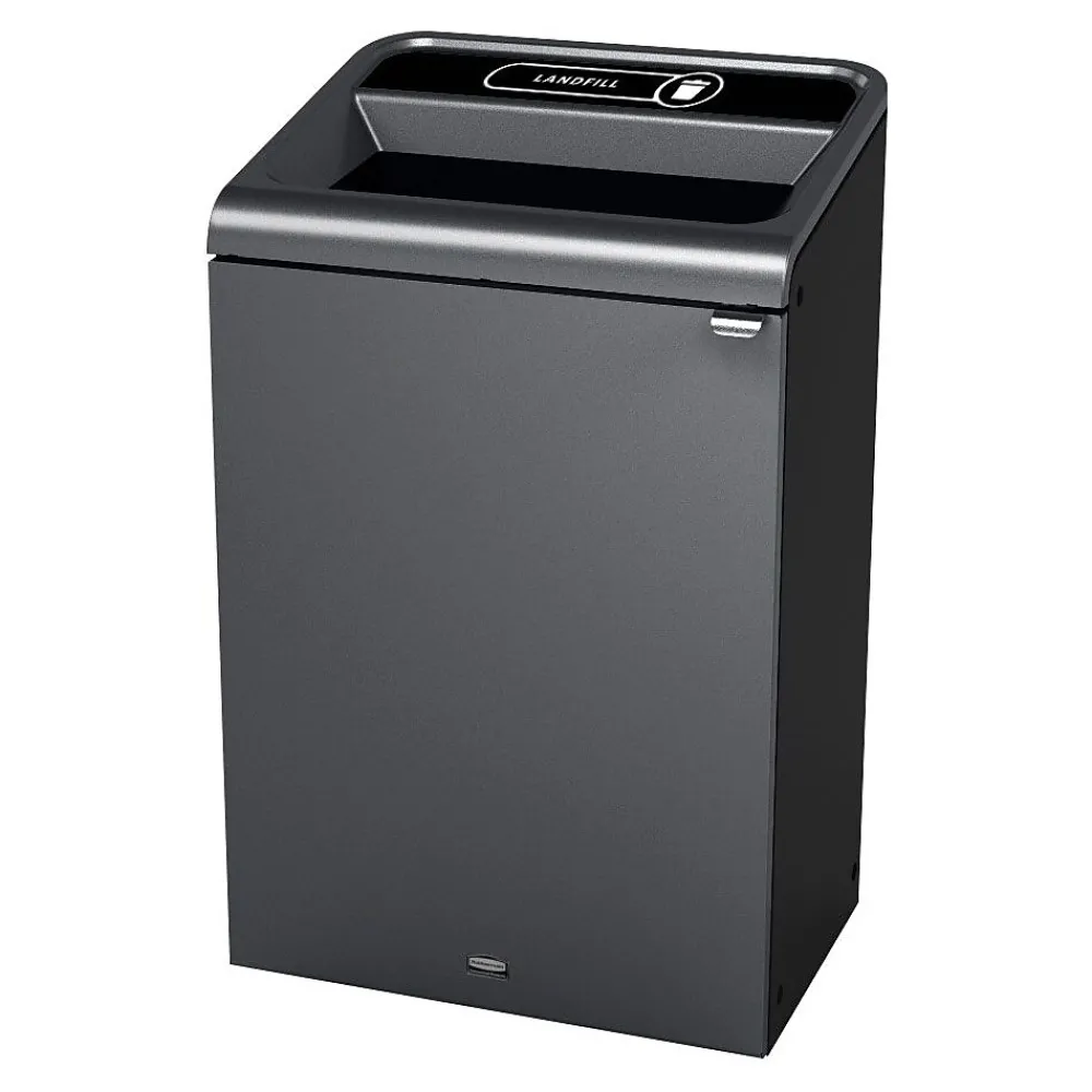 Configure Single-Stream Recycling Station, 33 Gallon, Stenni Gray (1961628)<Rubbermaid New