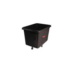Rubbermaid ® Cube Truck, 500 lbs. Capacity, Black, 37"H x 31"W x 43.75"L