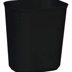 Fire-Resistant Wastebasket, 3 1/2 Gallon, Black, 12 1/4"H x 11 1/8"W x 8 1/4"D<Rubbermaid Best