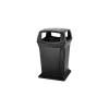 Fire-Safe Ranger Outdoor Trash Can w/Lid, Black Resin, 45 Gal. (FG917388BLA)<Rubbermaid New