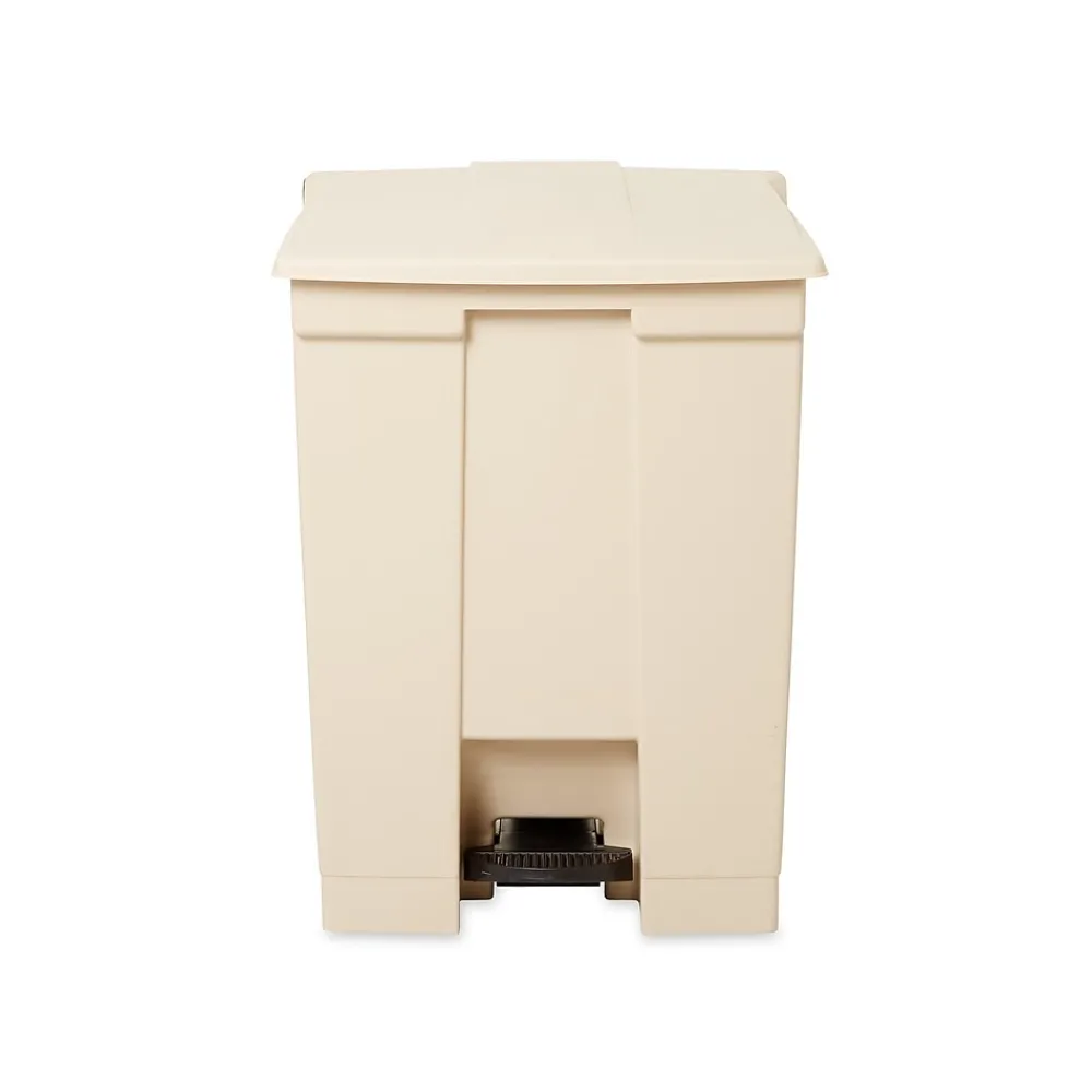 Indoor Step Trash Can, Beige Plastic, 18 Gal. (FG614500BEIG)<Rubbermaid Hot