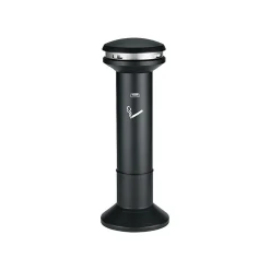 Infinity Stainless Steel Ash Urn, Black, 6.7 gal. (FG9W3400BLA)<Rubbermaid Best