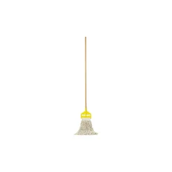 Invader 60" Wood Wet Mop Handle, Yellow/Natural (FGH116000000)<Rubbermaid Online