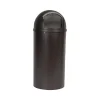 Marshal Classic Container, Round, Polyethylene, 15 Gallon, Brown<Rubbermaid Online