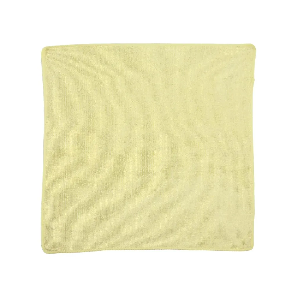 Microfiber Cleaning Cloths, 16" x 16", Yellow, 24 Cloths/Pack (1820584)<Rubbermaid New