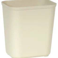 Polyester Fire-Resistant Wastebasket, 7 Gallons, Beige (FG254300BEIG)<Rubbermaid