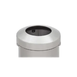 Refine Stainless Steel Trash Can with Open Lid, 16 Gallons, Silver (2147583)<Rubbermaid Clearance