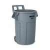Resin Indoor/Outdoor Trash Can, 32 Gallon, Gray (RCP2179403)<Rubbermaid Outlet
