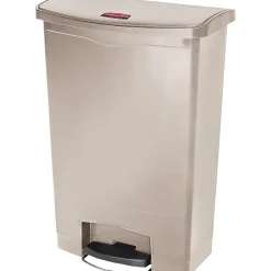 Slim Jim Resin Front Step-On Trash Can with Built-In Wheels, 24 Gallons (1883552)<Rubbermaid Online