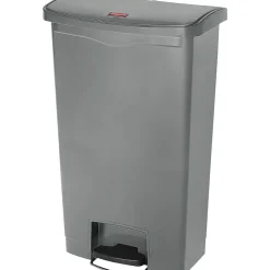 Slim Jim Step-On Plastic Step Trash Can, Gray, 18 gal. (1883604)<Rubbermaid Sale