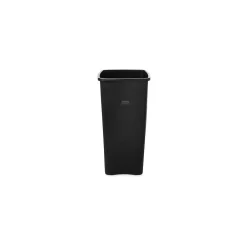 Untouchable Plastic Square Wastebasket Trash Can, 23 Gallons, Black (FG356988BLA)<Rubbermaid Sale