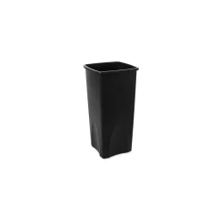 Untouchable Plastic Square Wastebasket Trash Can, 23 Gallons, Black (FG356988BLA)<Rubbermaid Sale