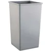 Untouchable Waste Containers, Square, 50-Gallon, Grey<Rubbermaid Clearance
