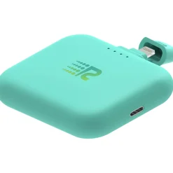 Air Micro USB Power Bank for Android Smartphones, 2500mAh, Teal (RC25-M-G2-TEAL)<Rush Charge Best