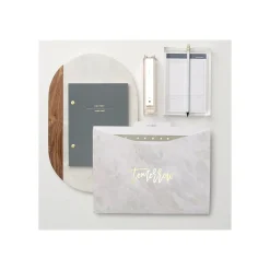 Staplers|Russell+Hazel Fashion Stapler, 20-Sheet Capacity, Gold/Clear, Each (81704R)