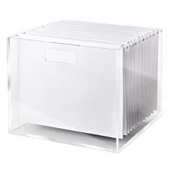 Hanging File Folders|Russell+Hazel Hanging File Folder, Letter Size, White, 10/Pack (82372)