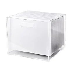 Hanging File Folders|Russell+Hazel Hanging File Folder, Straight Cut, Letter Size, Bright White, 10/Pack (82372)