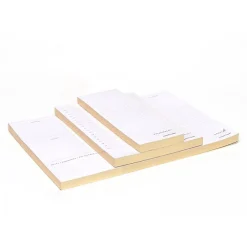 Notepads|Russell+Hazel In Due Time Notepads, White/Gold, 80 Sheets/Pad, 3 Pads/Set (27619)