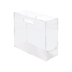 File Storage|Russell+Hazel Slim File Box, Clear Acrylic (31733)