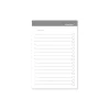 Notepads|Russell+Hazel To-Do Sticky Notes, 4" x 6", White/Charcoal, 50 Sheets/Pad, 3 Pads/Pack (18909)