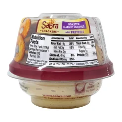 Sabra Classic Hummus with Pretzels, 4.56 Oz., 6/Pack (30080)