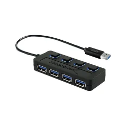 Sabrent 4-Port USB 3.0 Hub, Black (HB-UMP3)