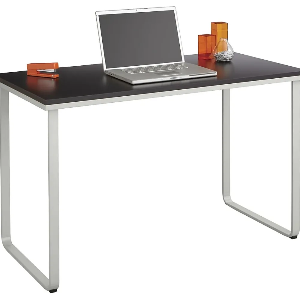 Office Desks*Safco ® 47" Steel Table Desk, Black/Silver (1943BLSL)