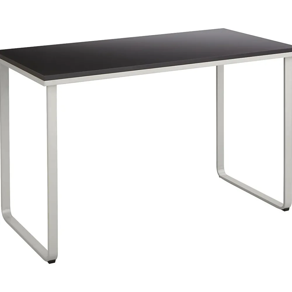 Office Desks*Safco ® 47" Steel Table Desk, Black/Silver (1943BLSL)