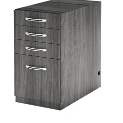 File Cabinets*Safco Aberdeen Credenza Pedestal, Pencil/Box/Box/File, 20"D, Gray Steel (APBBF20LGS)