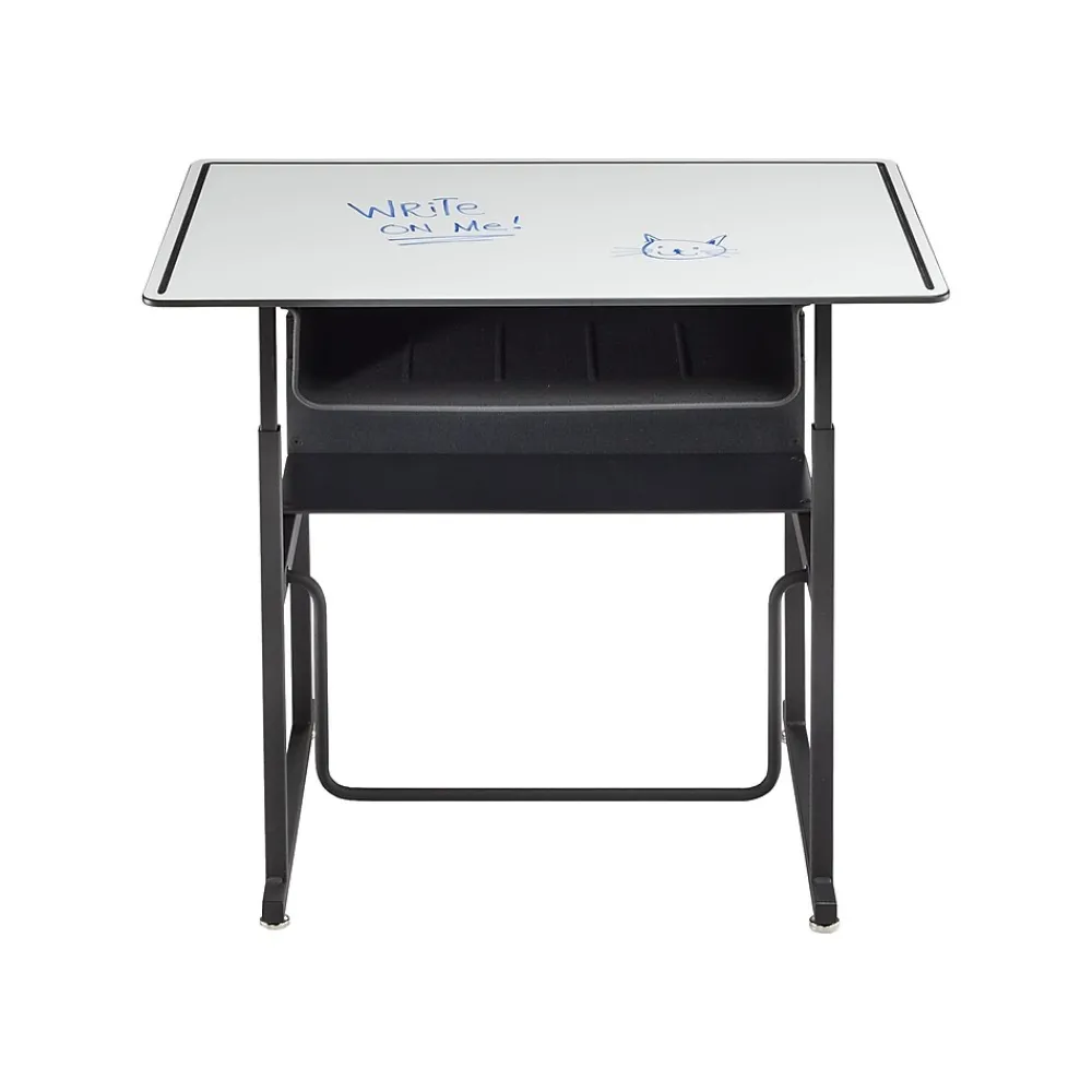 Standing Desks*Safco AlphaBetter 26" - 42" Plastic/Steel Adjustable Desk, White/Black (1209DE)