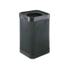 At-Your-Disposal Outdoor Trash Can With Lid, Black HDPE, 38 Gal. (9790BL)<Safco Best