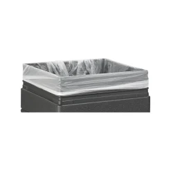 Canmeleon Indoor/Outdoor Trash Cans w/Lid, Black High-Density Polyethylene/HDPE, 38 Gal. (9476BL)<Safco New
